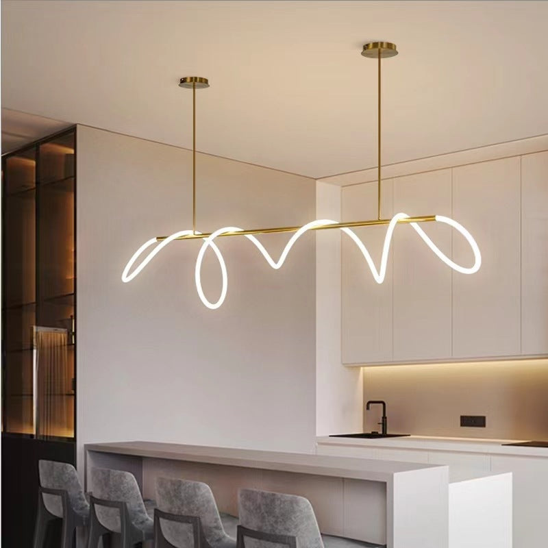 Minimalist Twisted LED Chandelier Ceiling Light