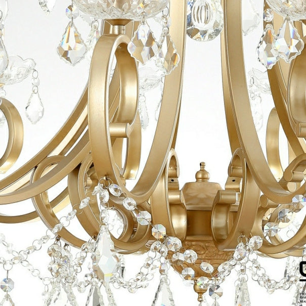 Modern Brass Crystal Gold Crystal Chandelier With E14 LED AC Candle Bulbs  For Dining Room, Living Lobby, And Dressing Room Lighting From Tinger3280,  $243.72