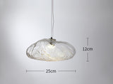 Fiberglass Clouds Minimalist Glass Pendant Light Lamp Simple Ceiling Hanging Lamp Fixture