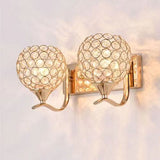 Modernism Ball Wall Light Fixture Crystal Living Room Wall Sconce