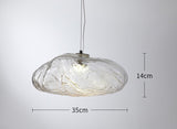 Fiberglass Clouds Minimalist Glass Pendant Light Lamp Simple Ceiling Hanging Lamp Fixture