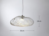 Fiberglass Clouds Minimalist Glass Pendant Light Lamp Simple Ceiling Hanging Lamp Fixture