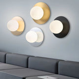 Modern Disc Wall Sconce Minimalist  Art Lights Glass Ball Lamp