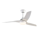 42'' Ceiling Fan with LED Lights Dimmable Multi-Speed White/Black