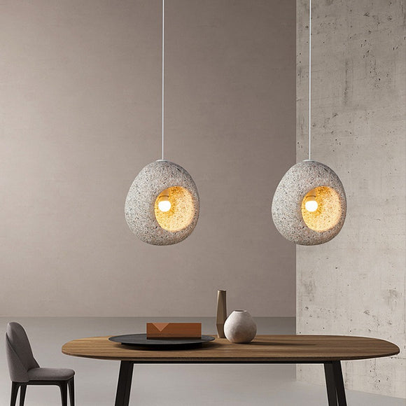 Creative Cave Resin Pendant Light - Modern Minimalist Irregular Shape Hanging Light