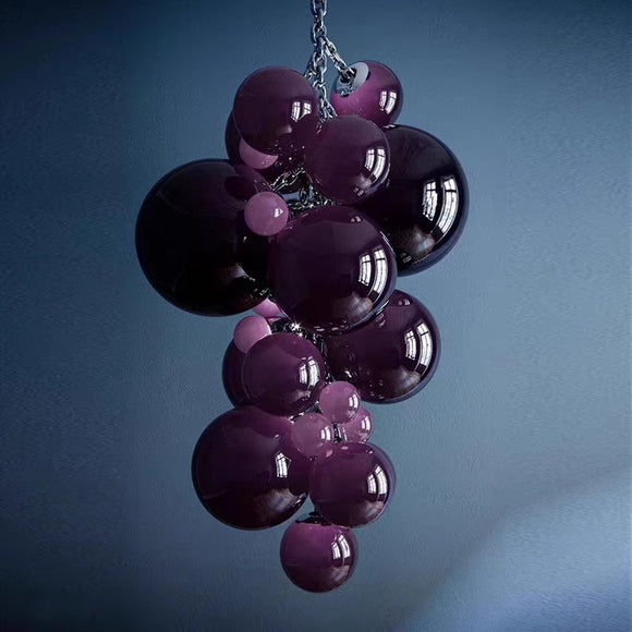 DIY Color Grapes Glass Chandelier Lighting