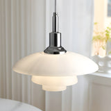 Dome Pendant Light Fixture Modern Style Metal Glass