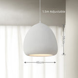 Handcrafted Minimalist DomeTextured Polystyrene Pendant Light