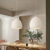 Handcrafted Minimalist DomeTextured Polystyrene Pendant Light