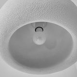 Handcrafted Minimalist DomeTextured Polystyrene Pendant Light