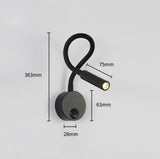 LED Reading Lights Flexible Gooseneck Spotlights Sconce Wall Lights LED Rotatable