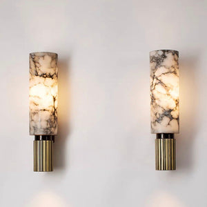 Modern Cylinder Marble Wall Sconce Indoor Decorative Lighting