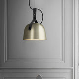 Minimalist Dome Pendant Lights with Leather Straps Adjustable Chandelier