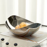 Mirrored Stainless Steel Centerpiece Bowls, Modern Table Decor