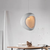 Modern Artisan Design Biomorphic Polystyrene Pendant Lights Pod-like Shape