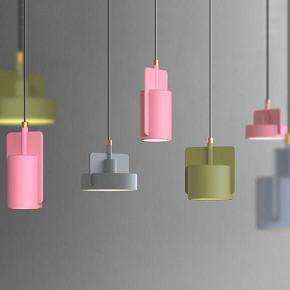 Modern Colorful Geometric Cement Pendant Lights