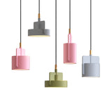 Modern Colorful Geometric Cement Pendant Lights