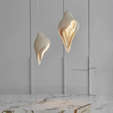 Modern Conch Wabi Sabi Chandelier Resin Ambient Light Art Decor Pendant Lamp Restaurant