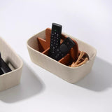 Modern Desktop & Remote Control Organizer, Portable Storage Bin