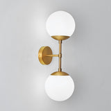 Modern Double Globe Wall Sconce - Elegant Mid-Century Inspired Lighting