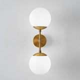 Modern Double Globe Wall Sconce - Elegant Mid-Century Inspired Lighting