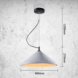 Modern Minimalist Concrete Pendant Light - Cone Shade, Industrial Chic