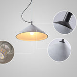 Modern Minimalist Concrete Pendant Light - Cone Shade, Industrial Chic