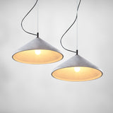 Modern Minimalist Concrete Pendant Light - Cone Shade, Industrial Chic