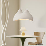 Mountain Sculptural Minimalist Dome Textured Polystyrene Pendant Light