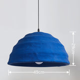 Pluto Pendant Lamp - Textured Blue Finish