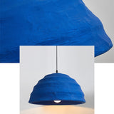 Pluto Pendant Lamp - Textured Blue Finish