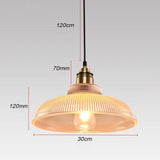 Vintage Industrial Glass Pendant Light Ceiling Light