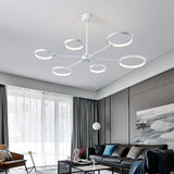 3/6/8-Light Mini LED Chandelier Ambient Light Painted Finishes Metal Silica Gel Mini Style - heparts