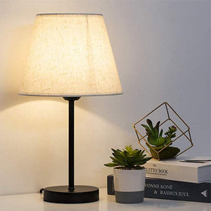 Nordic Linen Table Lamp Bedroom Dimming Table Lamp