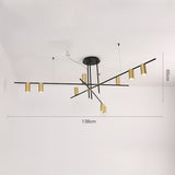 9/12-Light Geometric Chandelier Ambient Light Electroplated Painted Finishes Metal E26/E27 - heparts
