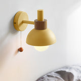 Designer's Macaroon Sconces  Wood Wall Lamp Colorful Lights LED Bedside Light, Night Lights, Modern Nordic Lampshade, Home Decor
