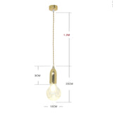 Modern G9 Led Pendant Lights Aluminum Hanging Lamp for Bed Living Room Bulb included - heparts