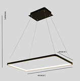 Linear Pendant Light Ambient Light Painted Finishes Metal Acrylic Bulb Included, Adjustable, LED Integrated - heparts
