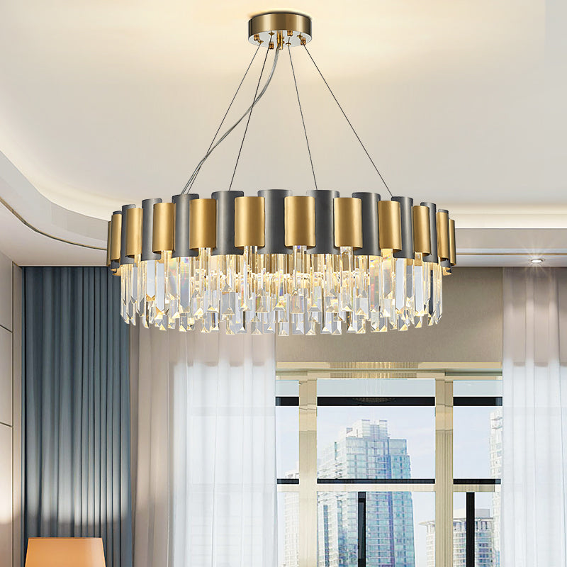 Modern Luxury Chandelier G9 LED Crystal Droplet Ceiling Light Elegant  Fixtures