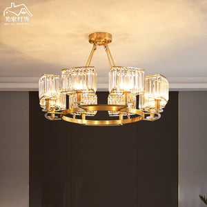 6/8Lights Round Modern Rustic Crystal Chandelier