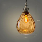 Mini Retro Water Pattern Glass Chandelier Pendant Lighting Chandelier Modern Lamps