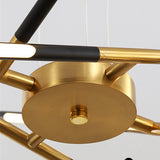 Pipe Minimalist Pendant Lights Remote Control Ceiling Pendant Chandelier Suspension LED Lamp