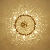 Ring Type LED Chandeliers Firework Stainless Steel Crystal Island Pendant Lighting With 9/12-Lights G9 Bulb
