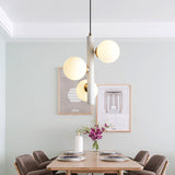 Nordic Style Restaurant Chandelier Modern Simple Household Three Head Dining Room Table Creative Personalized Bar Glass Lamp Pendant Lights