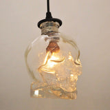 Vintage Retro Pendant Light Skeleton Glass Metal Suspension Hanging Lighting for Living Dining Room Kichten