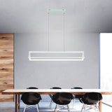 Modern LED Pendant Light Creative Hanging Lamp for Dining Room Island Matte Finish Dimmable with Remote